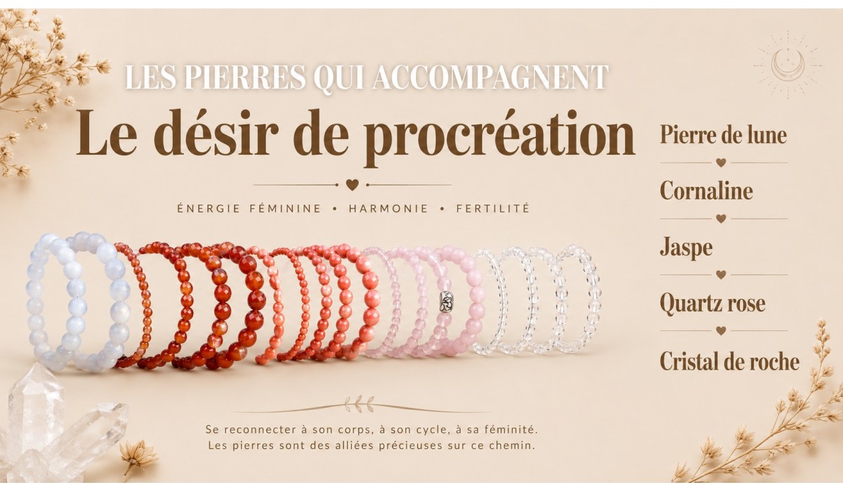 Les pierres qui accompagne le désire de procréation